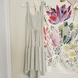 Sage green and white dress